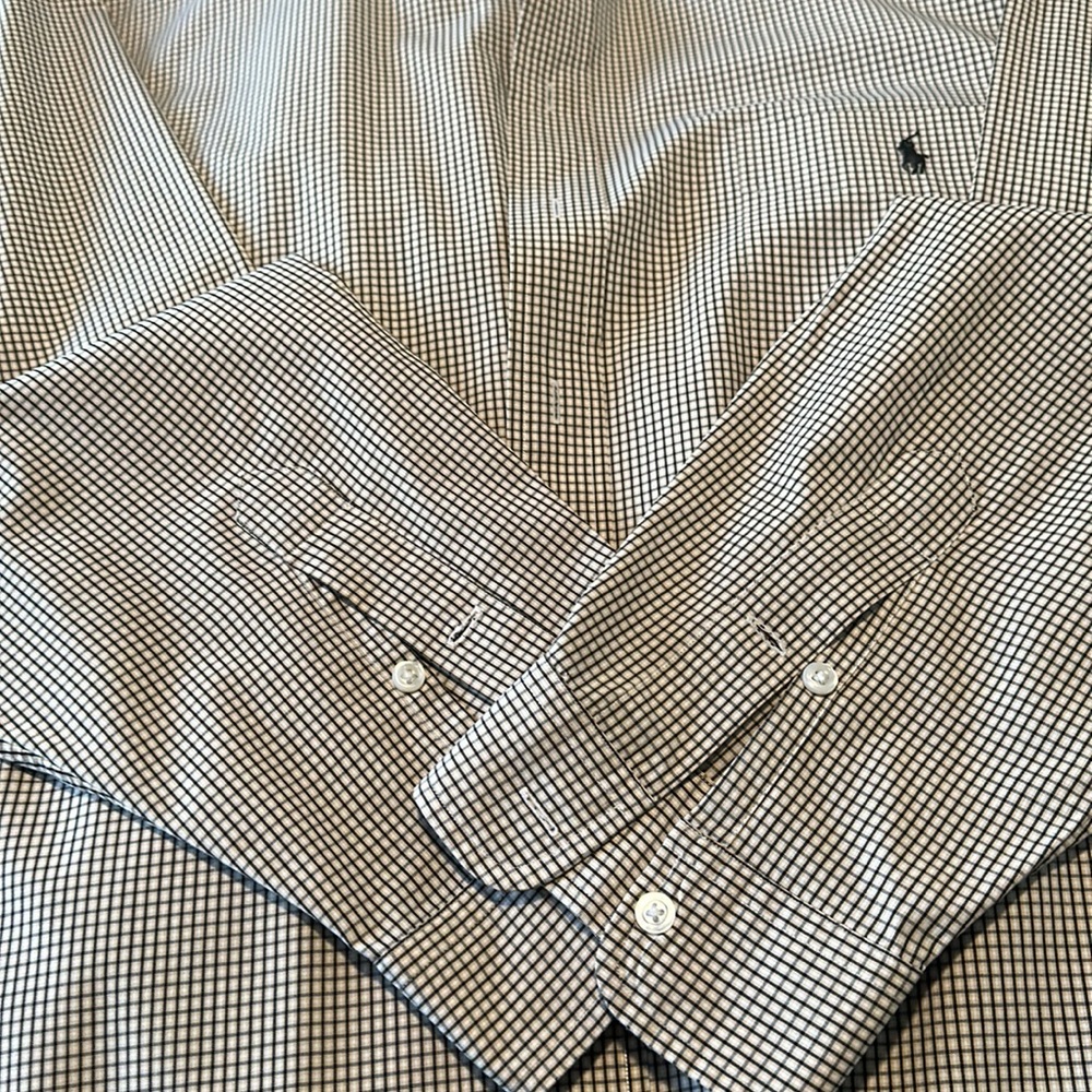 Big and Tall Ralph Lauren Polo - Classic Button Down Shirt. - Picture 4 of 5